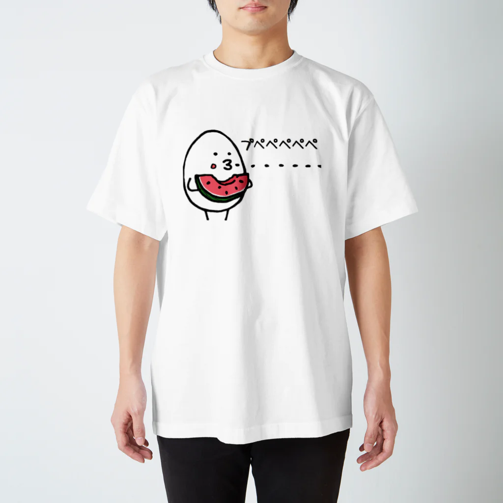 KAGEROu’s SHOPのユデタマゴ  スイカ Regular Fit T-Shirt