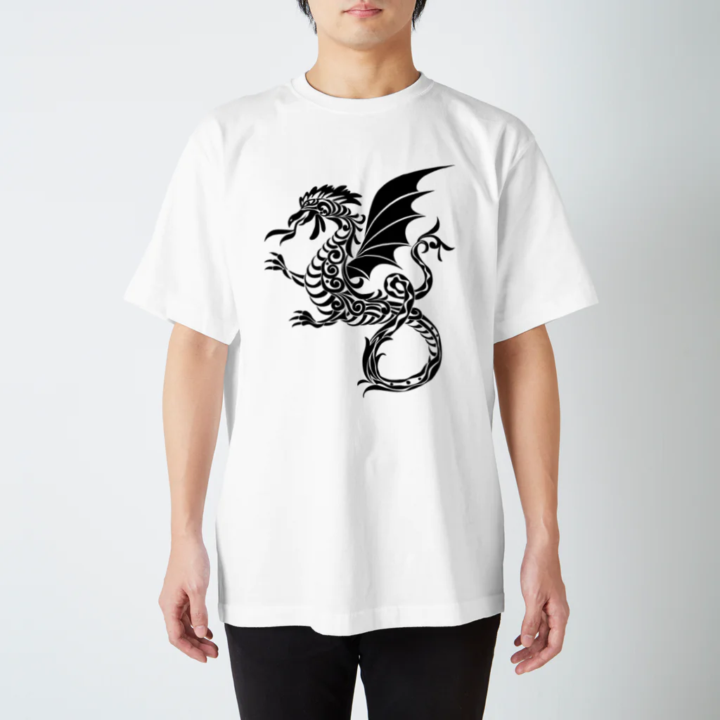 KNS designのアラベスク・ドラゴン スタンダードTシャツ