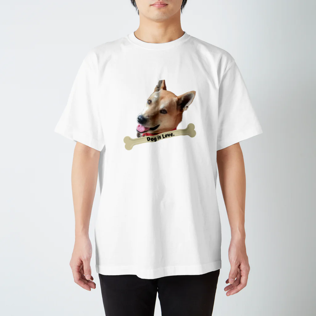 scaredycatのDog is love スタンダードTシャツ