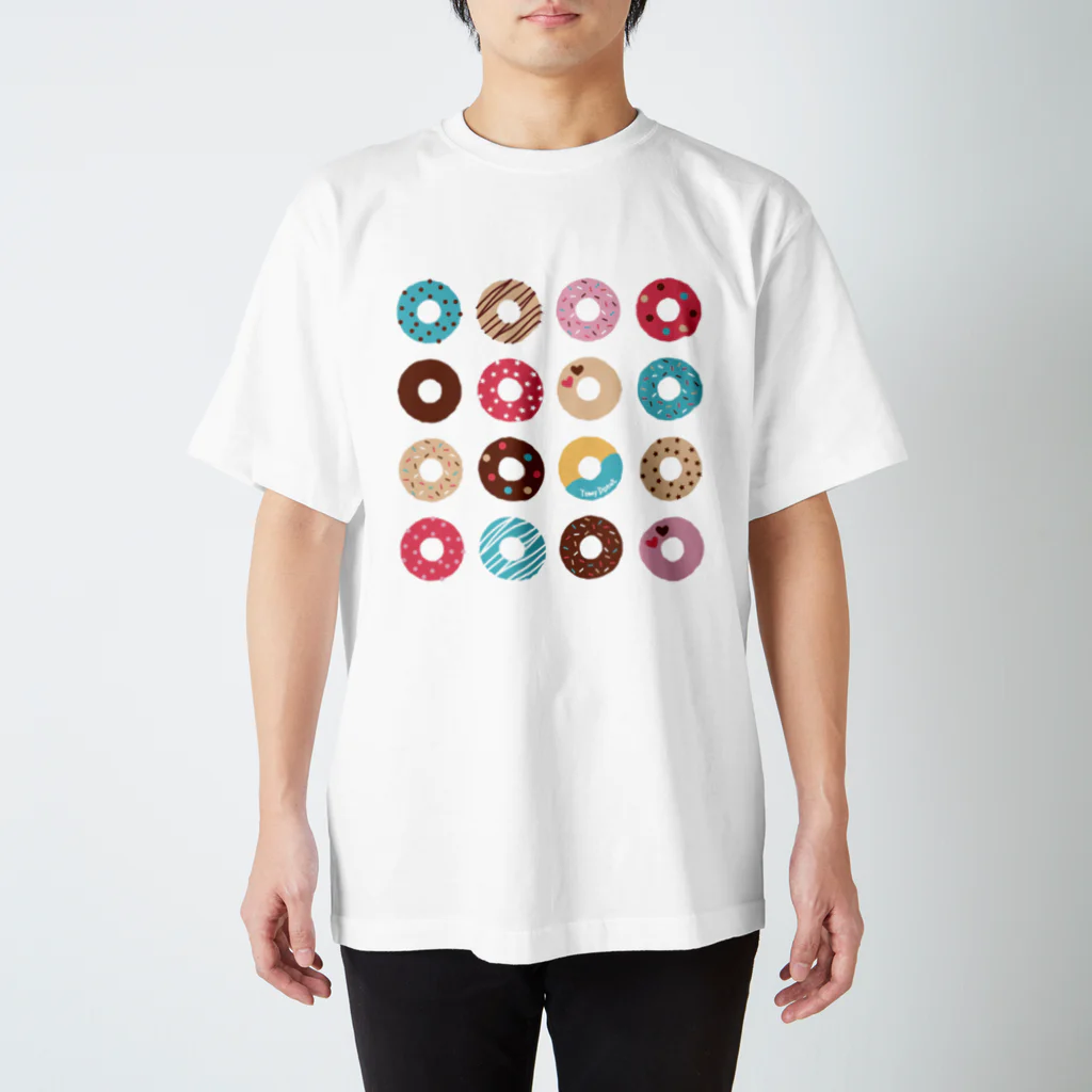 溝呂木一美のお店のドーナツいっぱい【No.1】 スタンダードTシャツ
