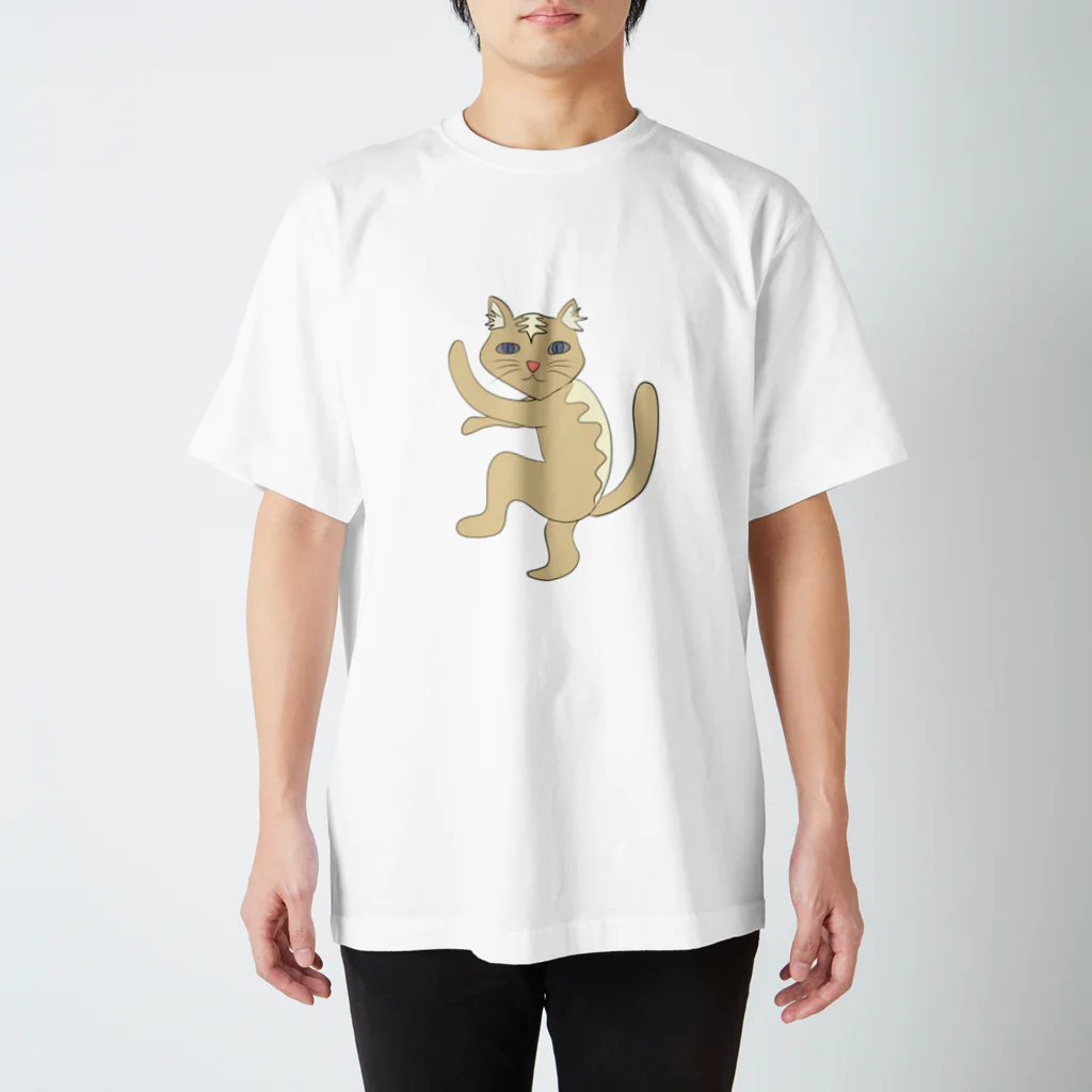 hiroronikiのダンシング猫 スタンダードTシャツ