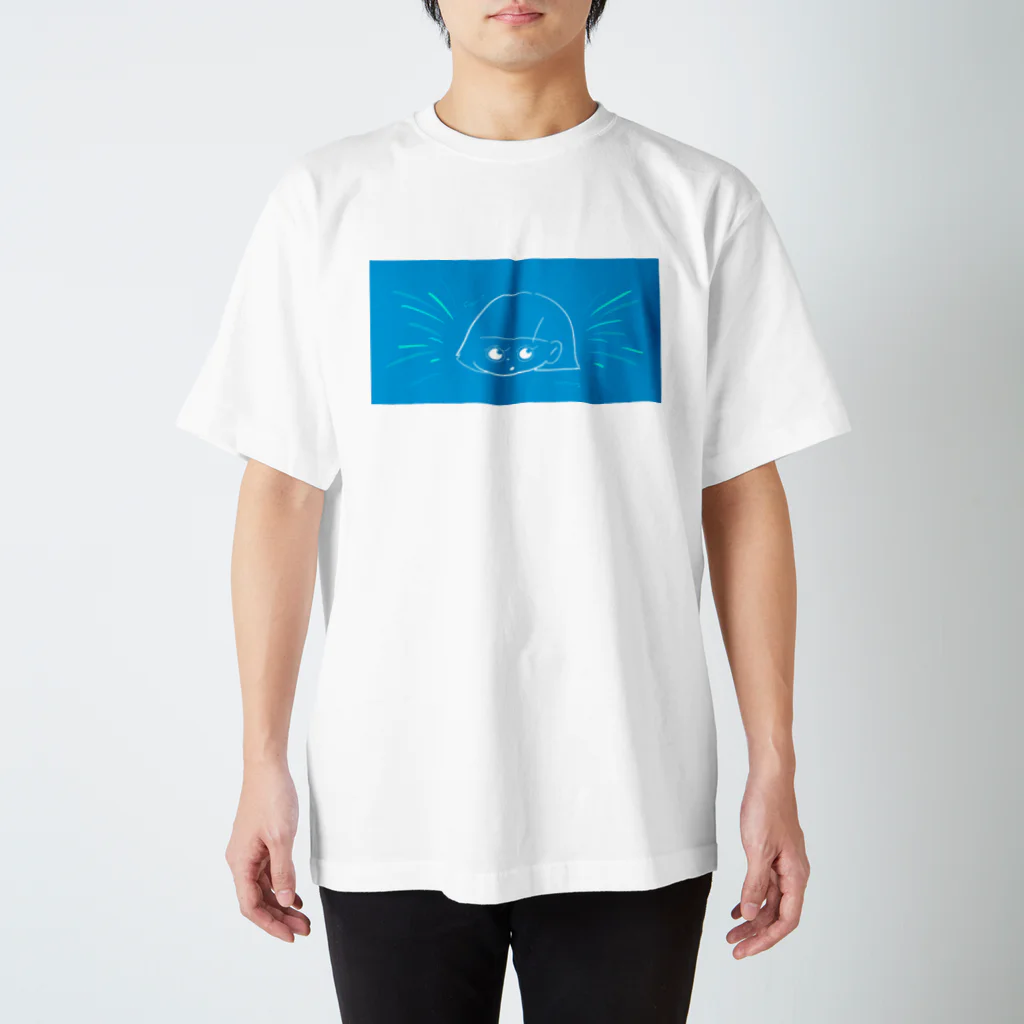 おみせのふゆみちゃんサマーTシャツ（あお） Regular Fit T-Shirt