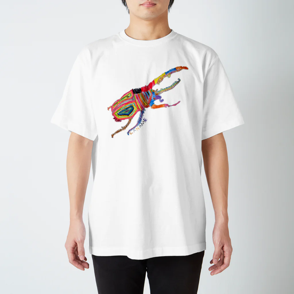 たいなっぷるのカラフル　カブトムシT スタンダードTシャツ