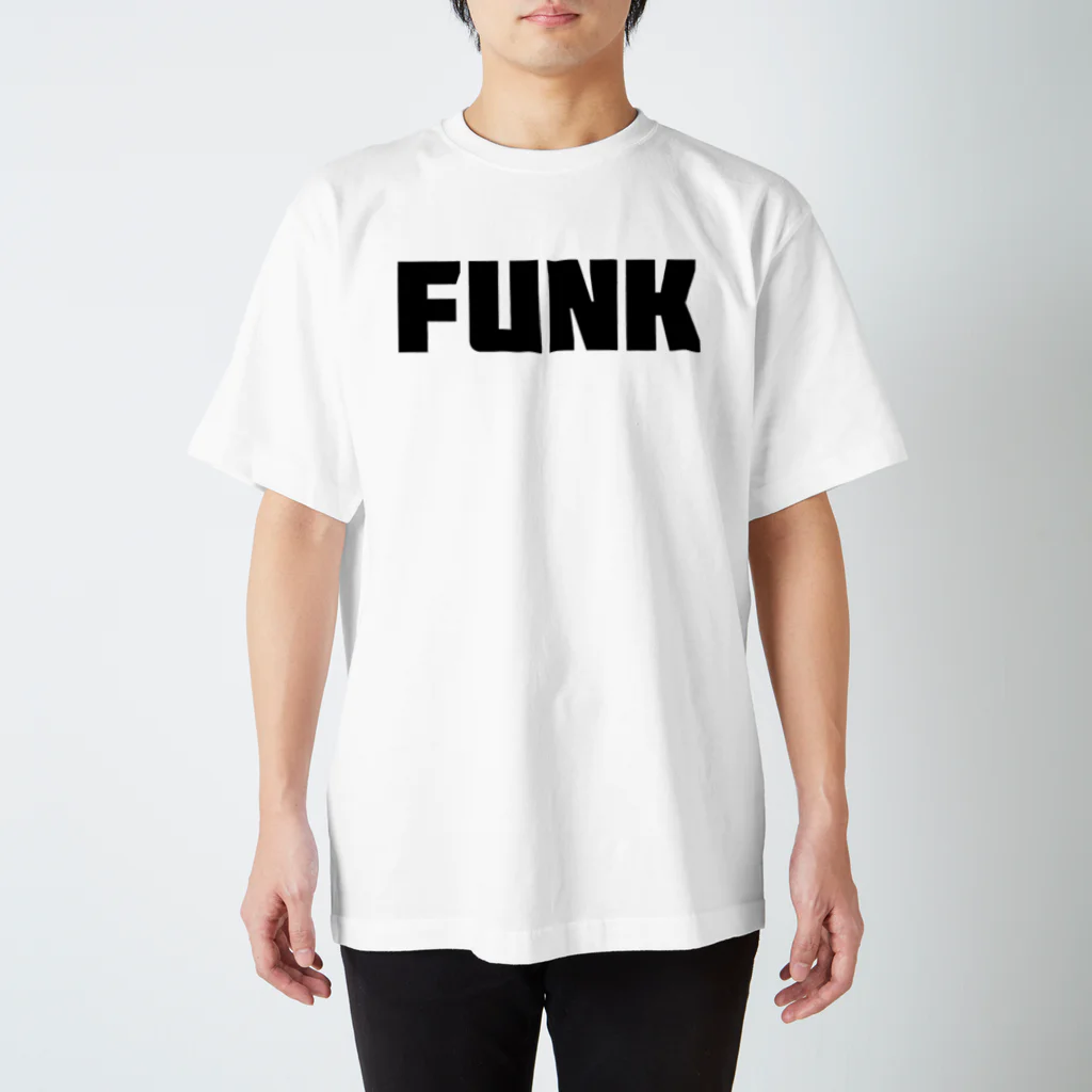 AliviostaのFunk ファンク シンプルBIGロゴ ストリートファッション スタンダードTシャツ