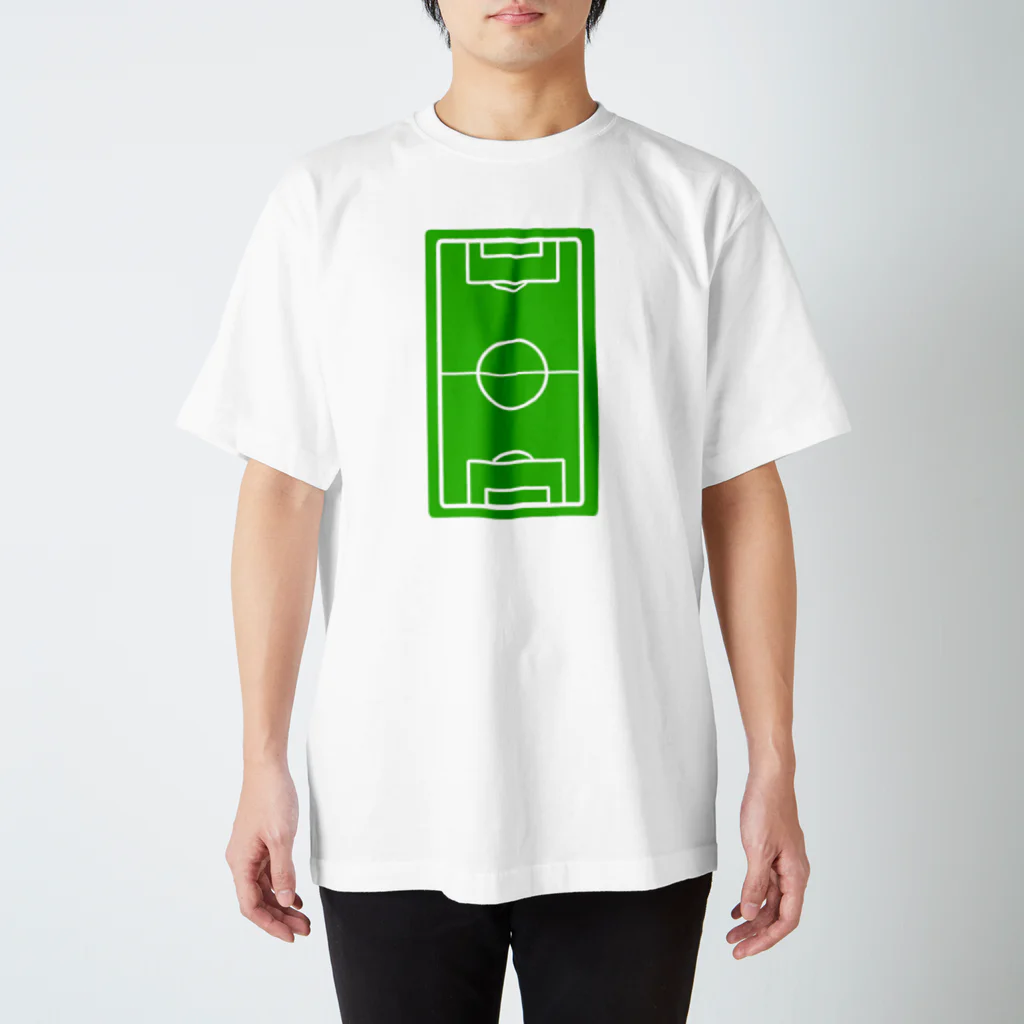 happy_25chanのサッカーコート柄スマホケース（iPhone 7/8） スタンダードTシャツ