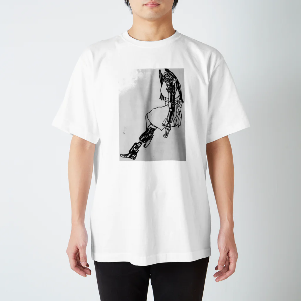 canarys_atelierのArtificial limb 〜stylish girl〜 スタンダードTシャツ