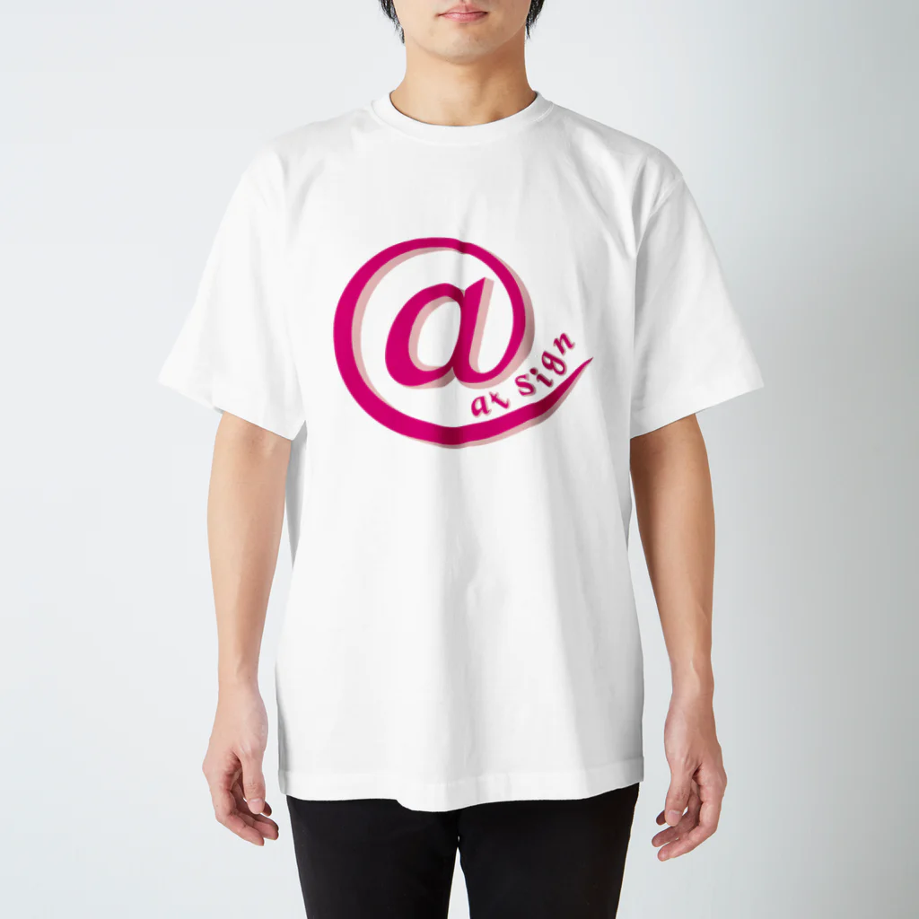 フォーヴァのat sign pink スタンダードTシャツ