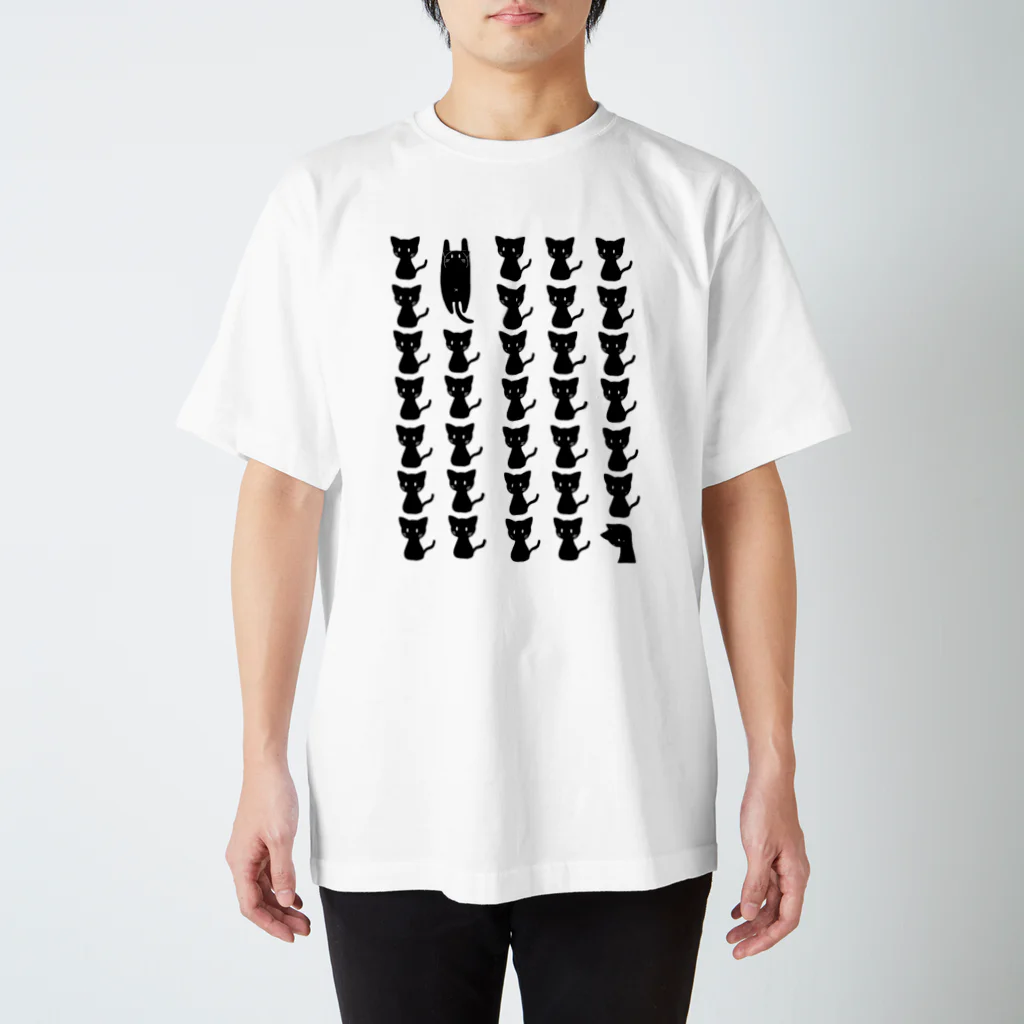 1NF Clan (すずかん)のくろにゃんこ(1NF) スタンダードTシャツ