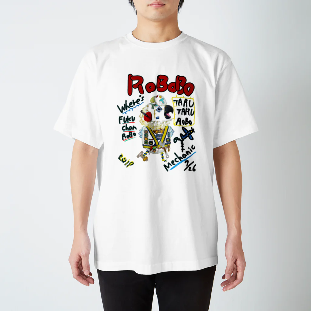 ねこぜや のROBOBO🤖 「たるたるロボ」 スタンダードTシャツ