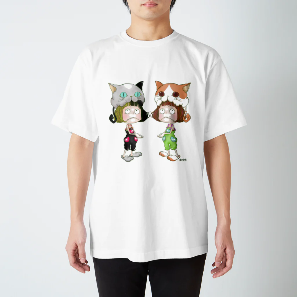 まてゆき.のガブねこズ スタンダードTシャツ