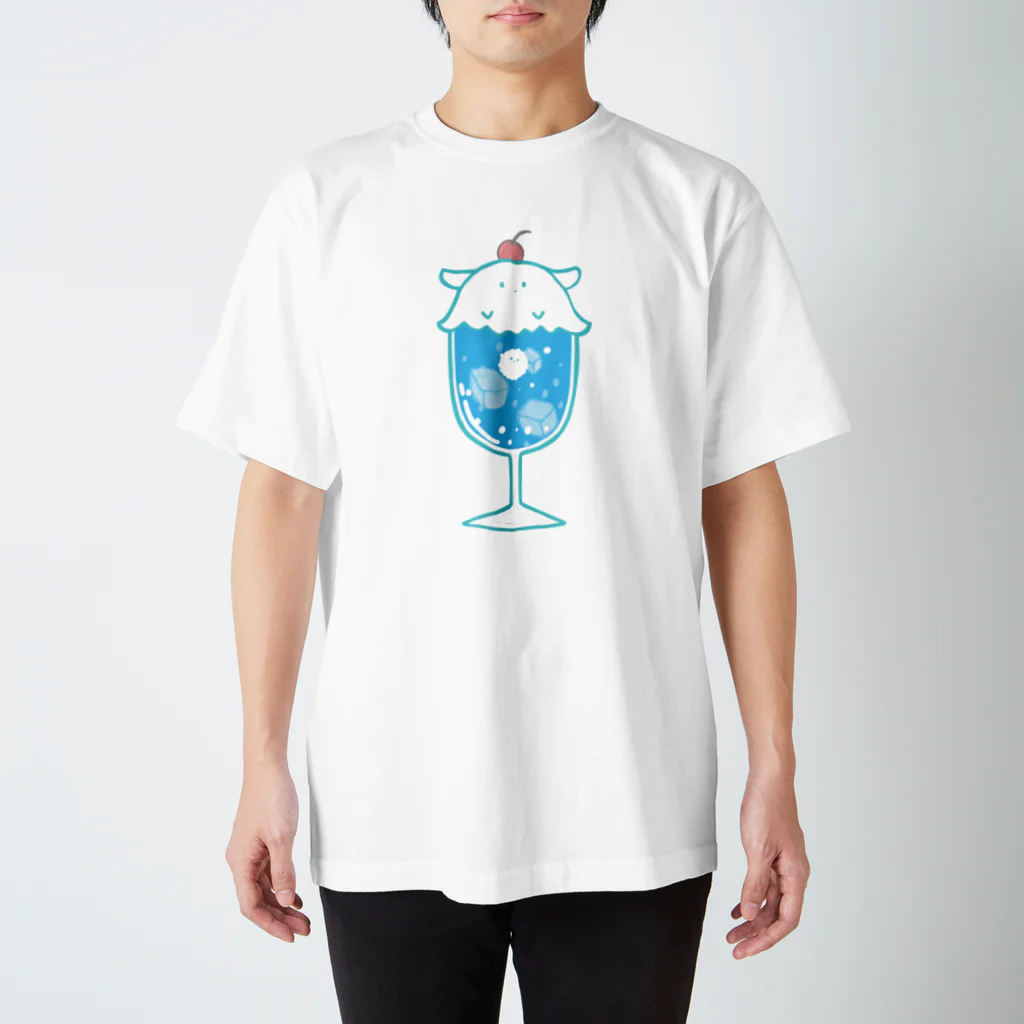 きこのまのクリームソーダに擬態するメンダコ（ソライロソーダ）-擬態妖精ミミカ- Regular Fit T-Shirt