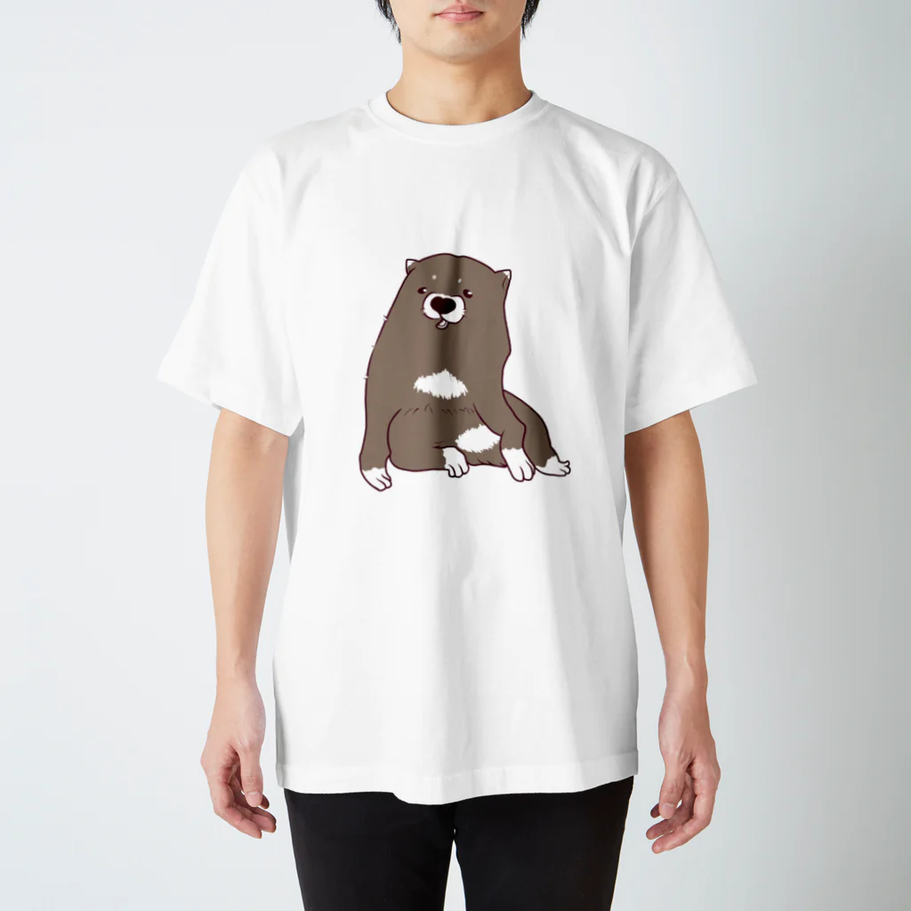 mugioのあの犬/チャコール Regular Fit T-Shirt