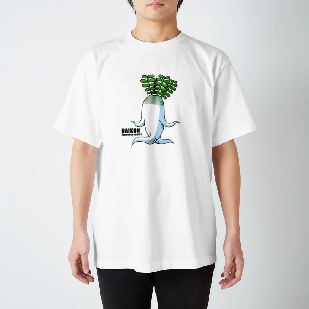 zukkyzukkyのDAIKON スタンダードTシャツ