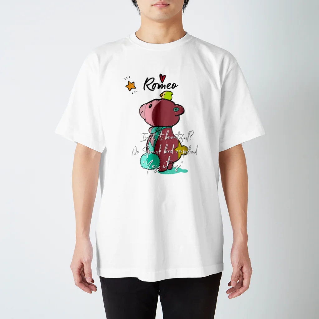 SHOP ROMEO　のRomeo kuma-chan スタンダードTシャツ