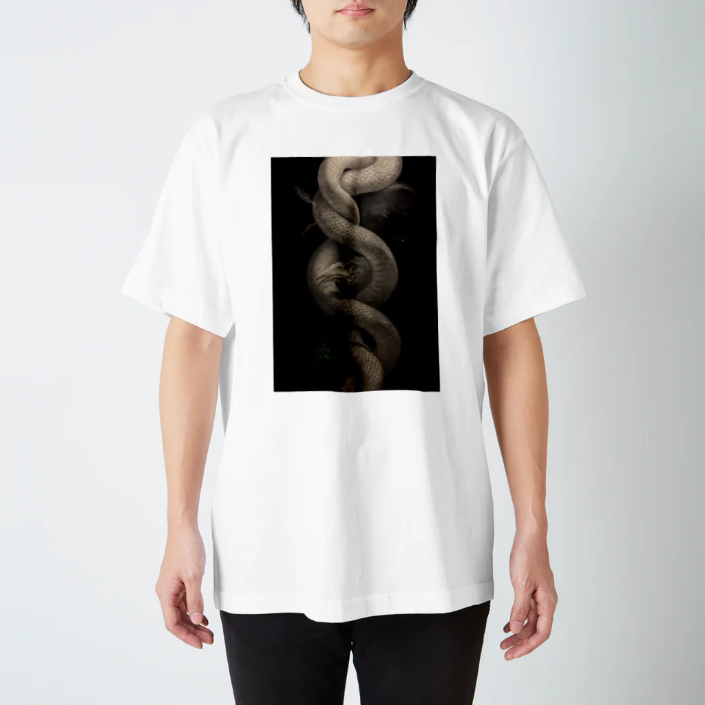 REYのREY 絵画シリーズ　蛇 Regular Fit T-Shirt