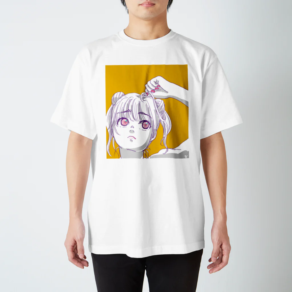 へびもぐらストアーのうさぎ頭 スタンダードTシャツ