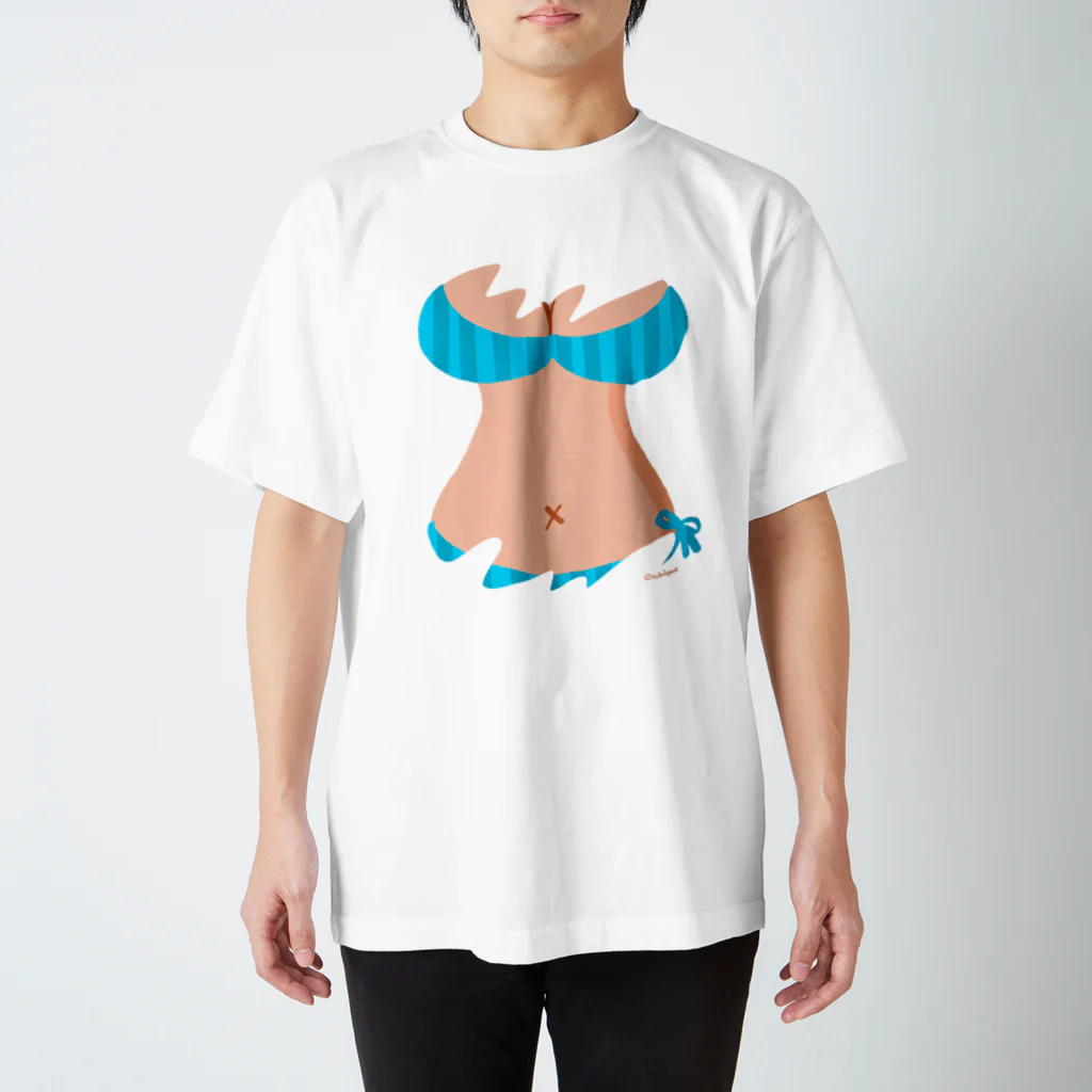 りおたのおっぱいTシャツ(LIGHT BLUE) スタンダードTシャツ