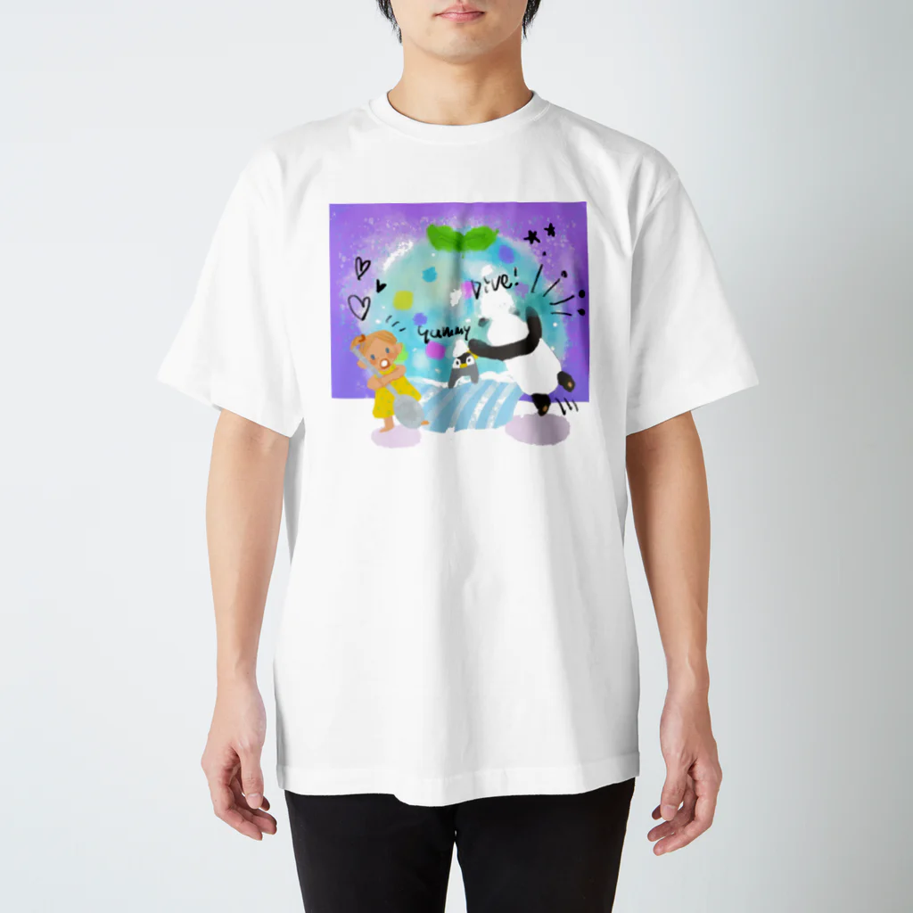 ニーヤ・アキのかき氷ダイブ スタンダードTシャツ