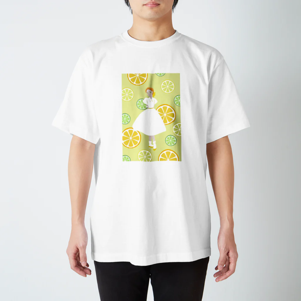 Pretty! showcase@SUZURI/まつもとめいこのハツコイソルベ Regular Fit T-Shirt