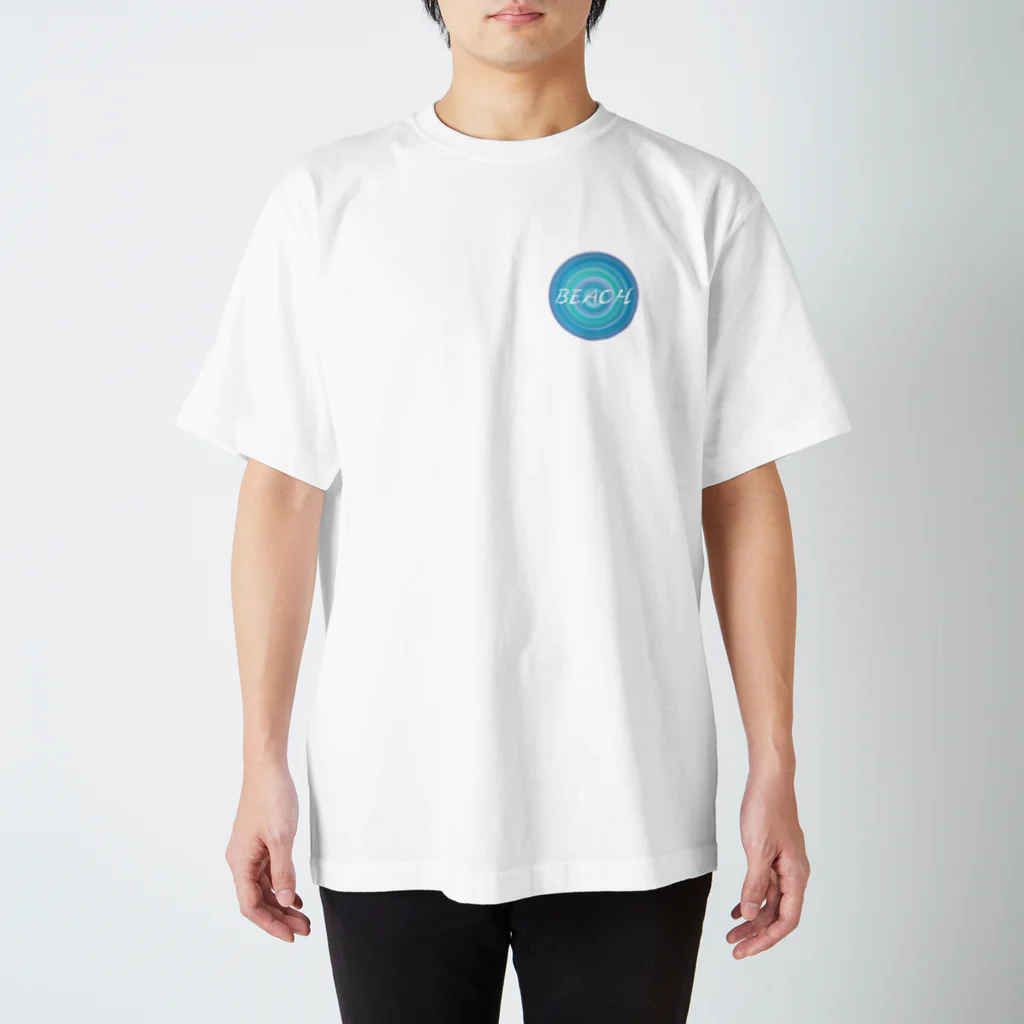 Okinaworld ShopのSEA  CIRCLE (BEACH) スタンダードTシャツ