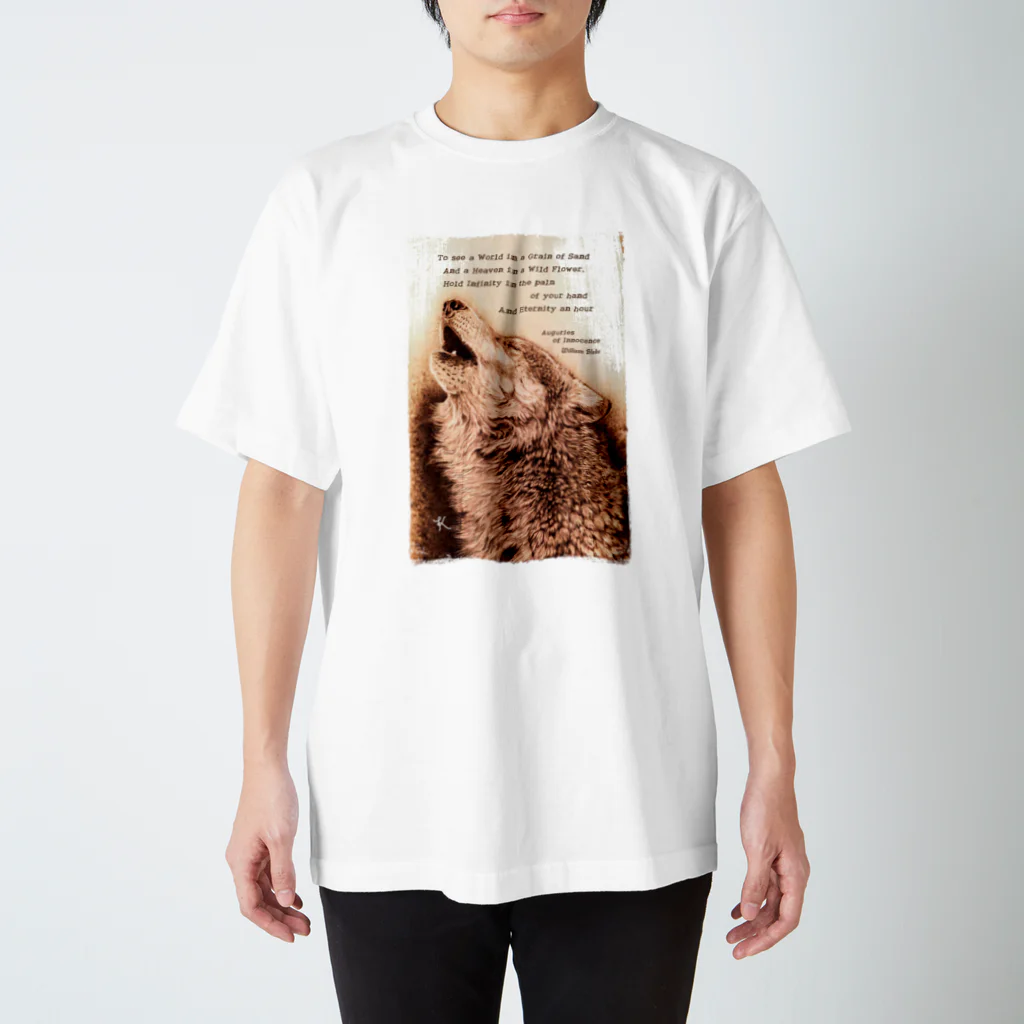 nature boxのhowling wolf スタンダードTシャツ