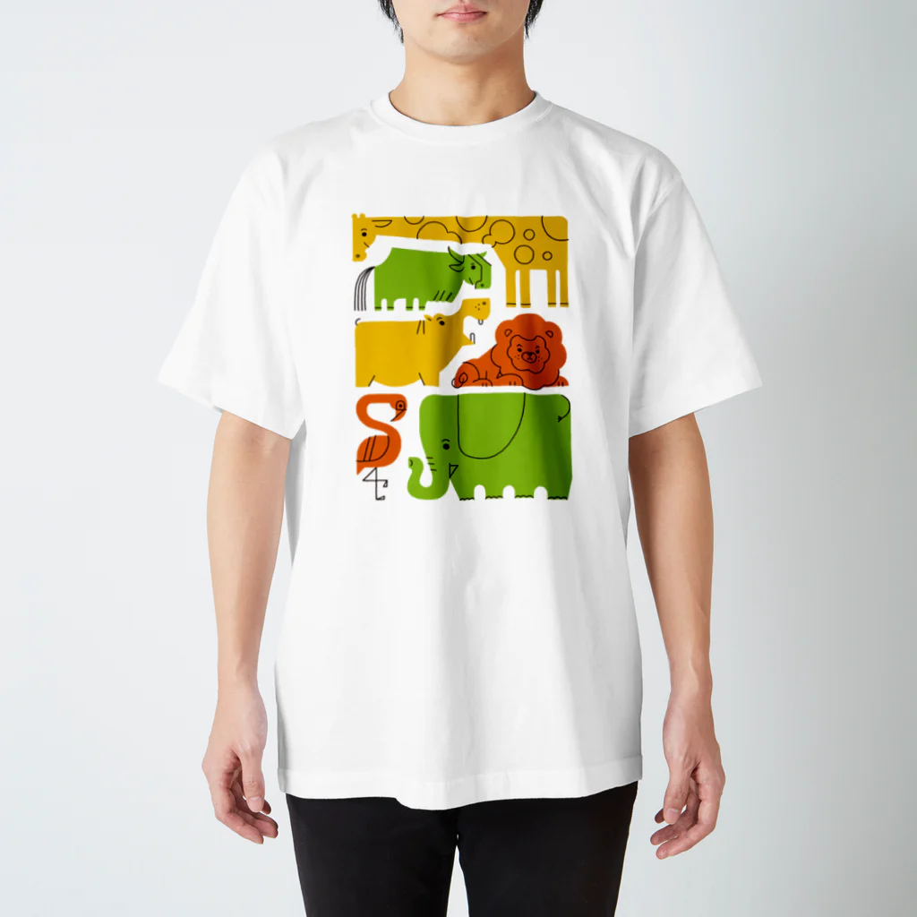 サタケシュンスケ｜イラストレーターのサバンナ スタンダードTシャツ