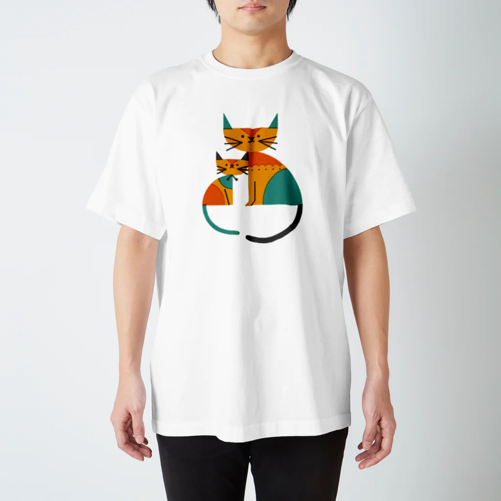 サタケシュンスケ｜イラストレーターのネコ（2） スタンダードTシャツ