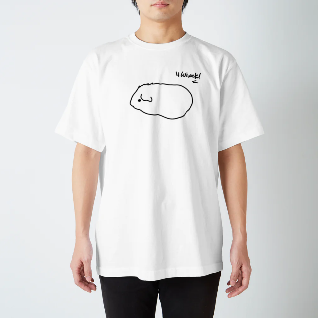 hiromimのguineapig “Wheek！” スタンダードTシャツ