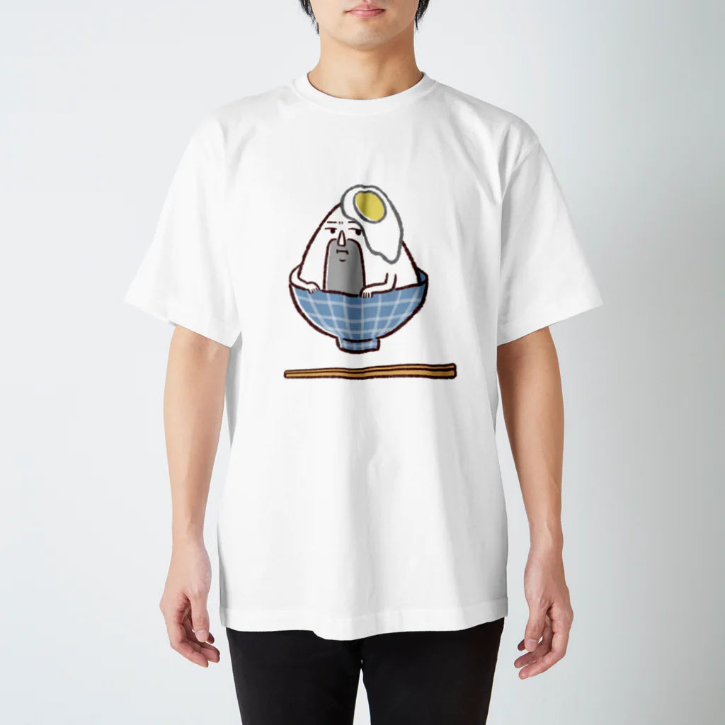 おはぎ＆旦那の卵かけおっにぎりくん Tシャツ スタンダードTシャツ