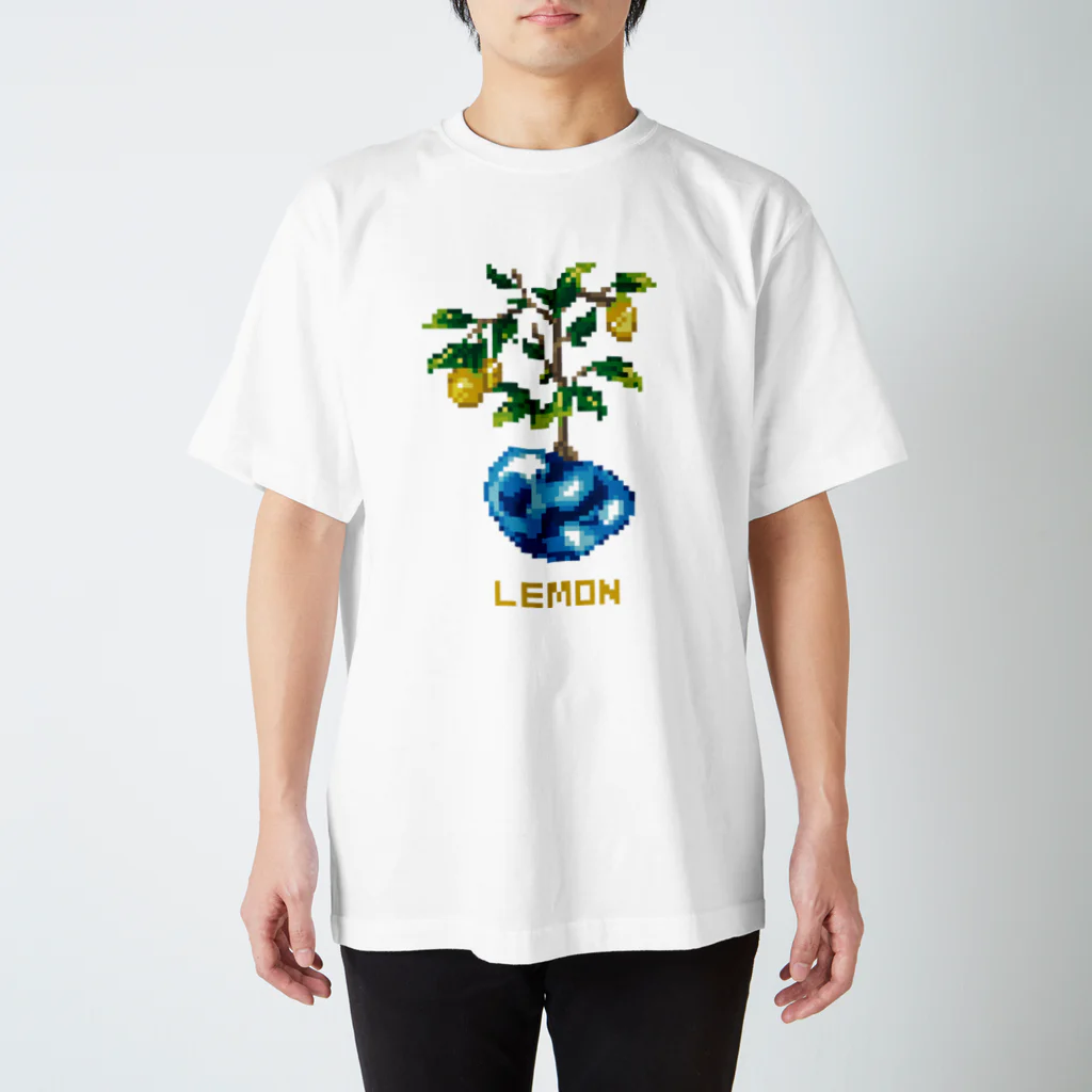 芹石せいじの鉱石×植物ドット　レモン Regular Fit T-Shirt