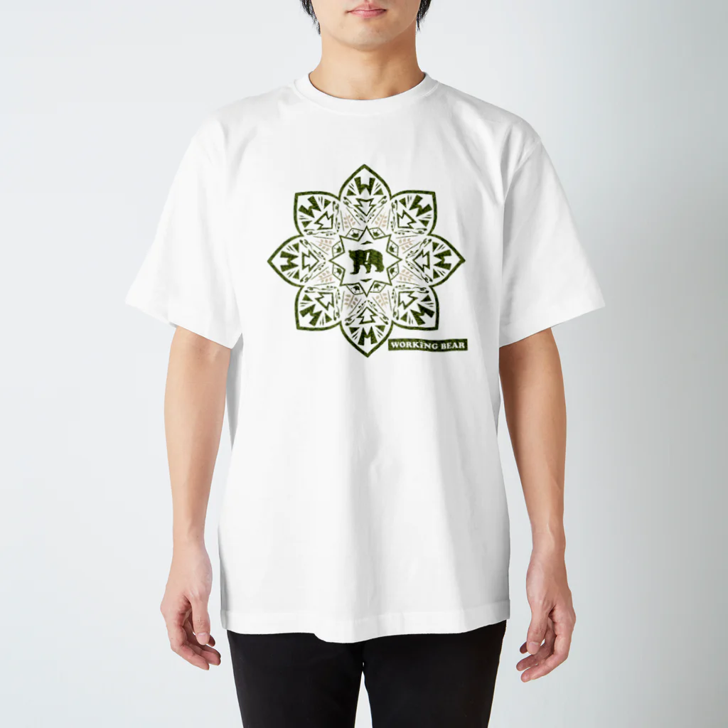 WORKING BEARの【WORKING BEAR】Bear Blossom アリゲーター スタンダードTシャツ