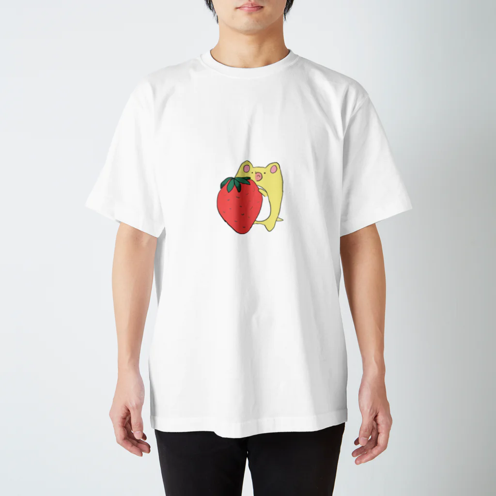 ぷるきゃこのいちごあげまァす！！ Regular Fit T-Shirt