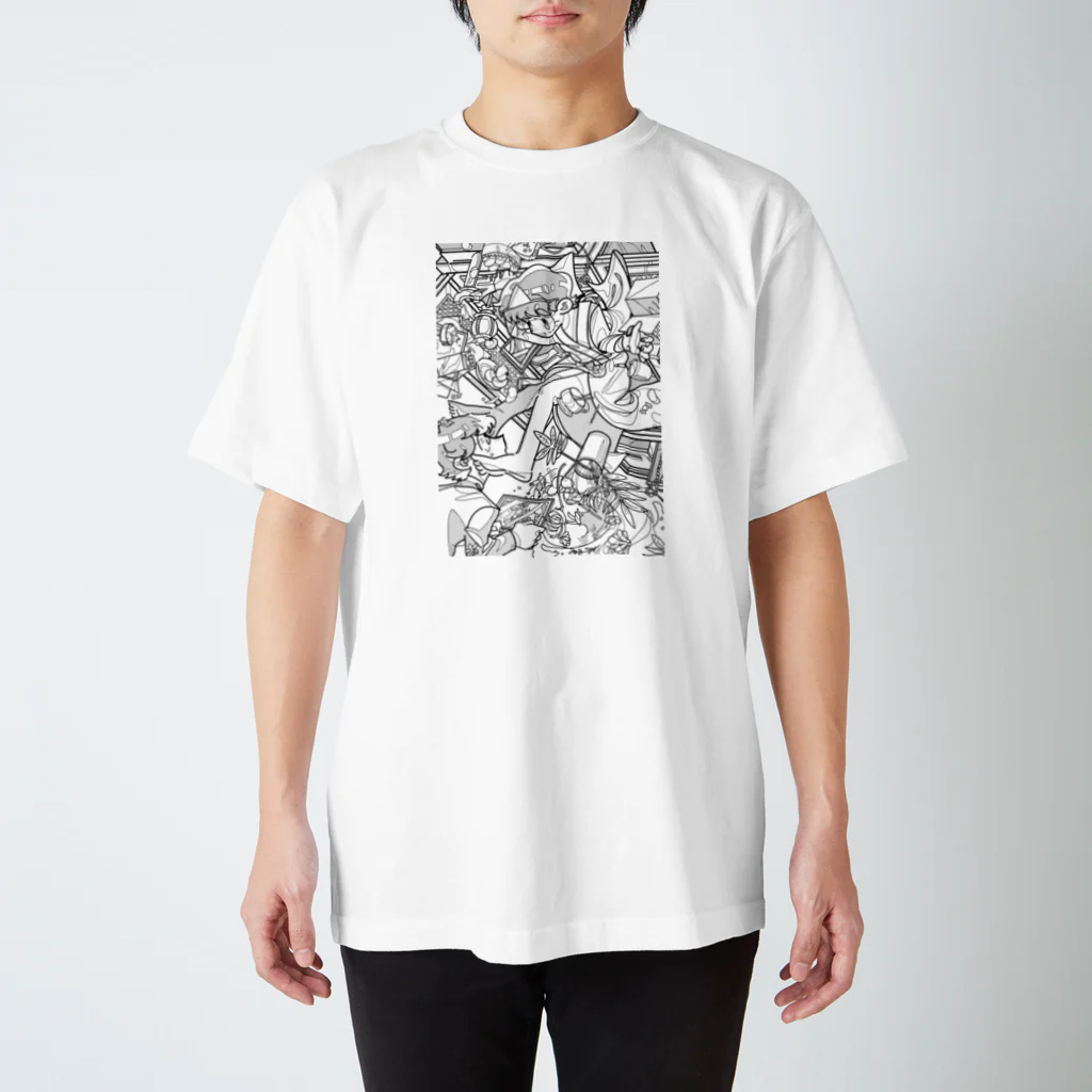 IIRHNOEDのひゅうどろろ　アナログ スタンダードTシャツ