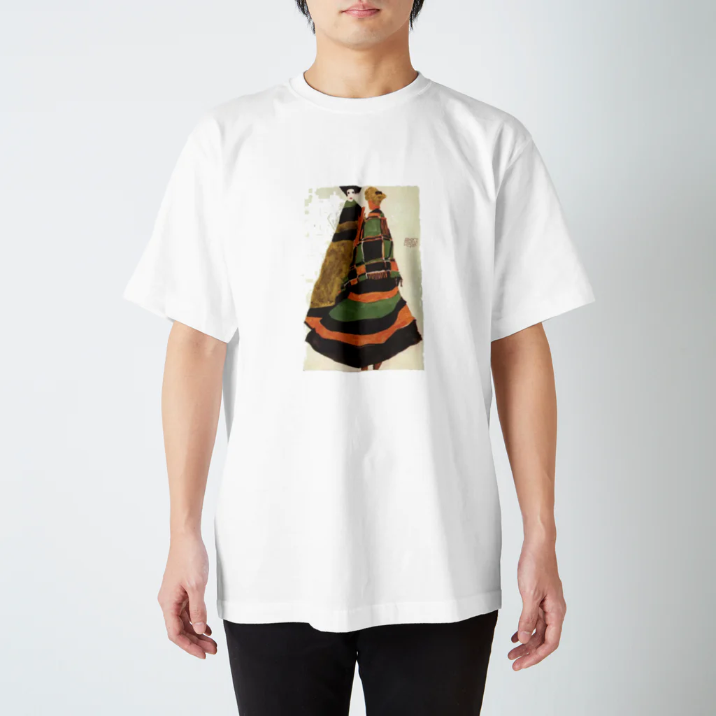 Art Baseのエゴン・シーレ / 1911 / Design for a postcard / Egon Schiele Regular Fit T-Shirt