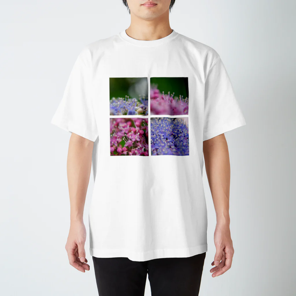 いわフォトの紫陽花マクロ スタンダードTシャツ