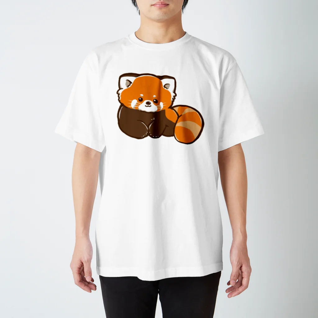 もんもんのレッサーパンダの赤ちゃん スタンダードTシャツ