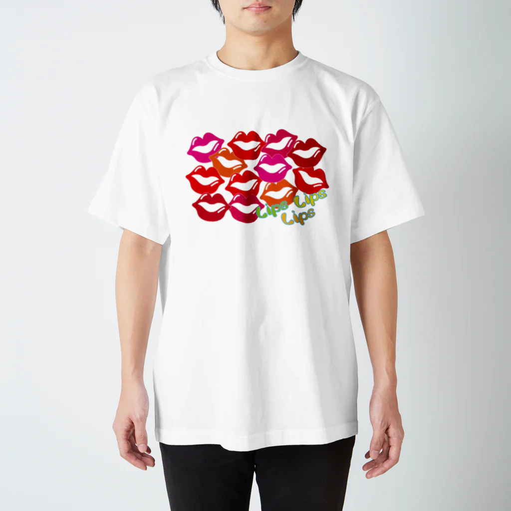 フォーヴァのLips Lips Lips Regular Fit T-Shirt