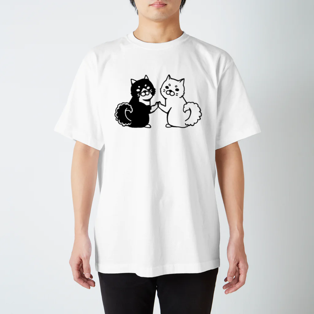 ヒヨッコ堂のWしばわん Regular Fit T-Shirt