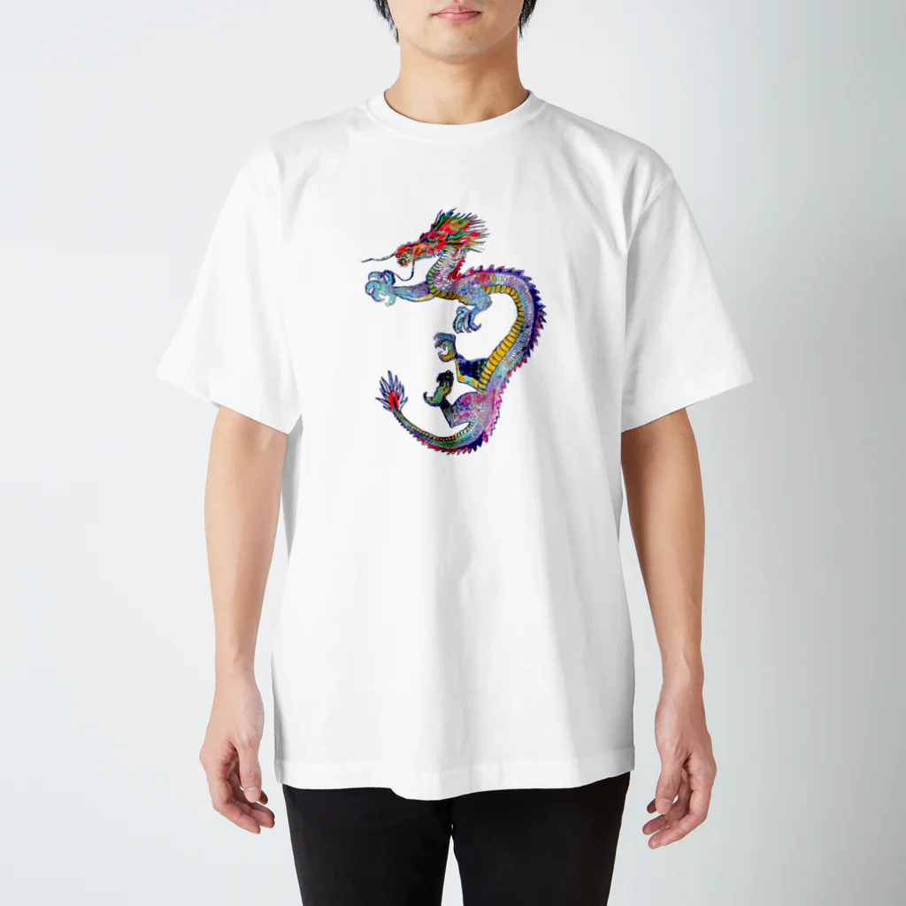 R.MUTT2024の虹色ドラゴン Regular Fit T-Shirt