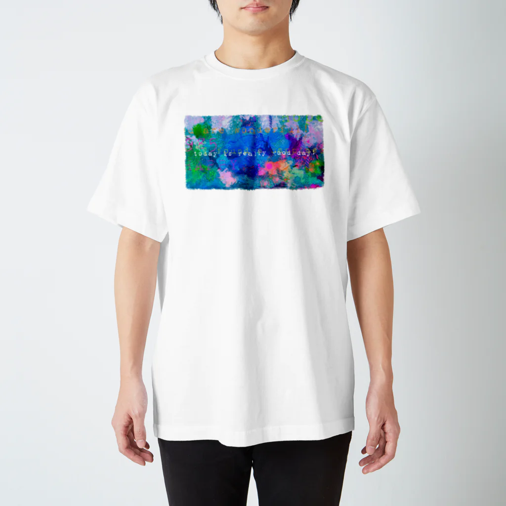 Blue roes tea*のカラフルクレヨンマジック★ スタンダードTシャツ