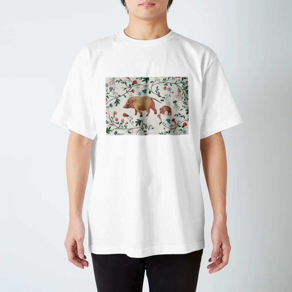 ヨＡのイノシシ × ハナ Regular Fit T-Shirt
