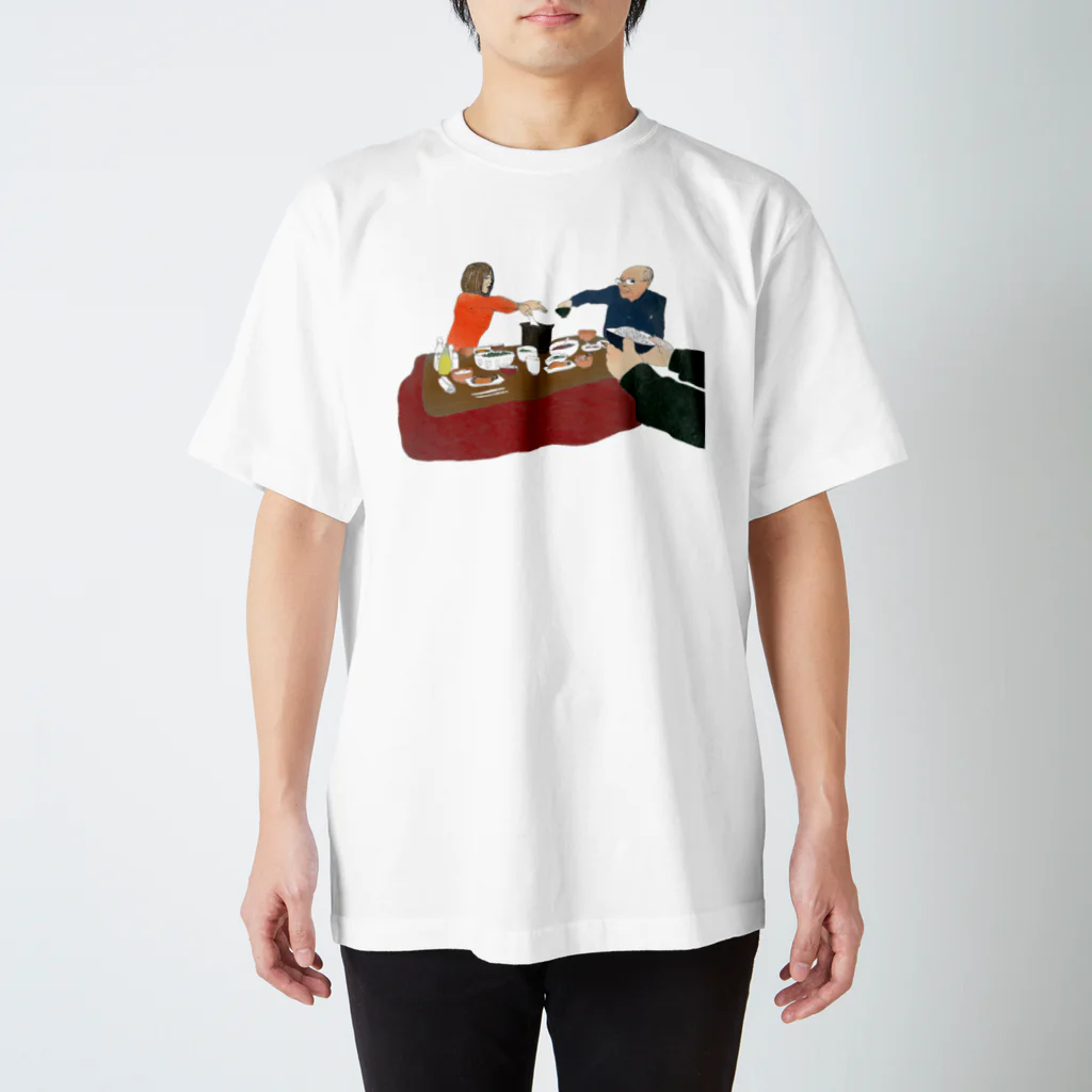 いわたつ ななえの朝食 スタンダードTシャツ