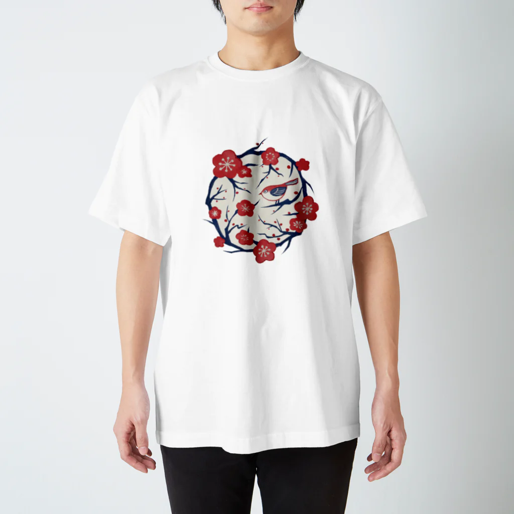 IZANAMI by Akane Yabushitaの【日本レトロ#10】梅 スタンダードTシャツ