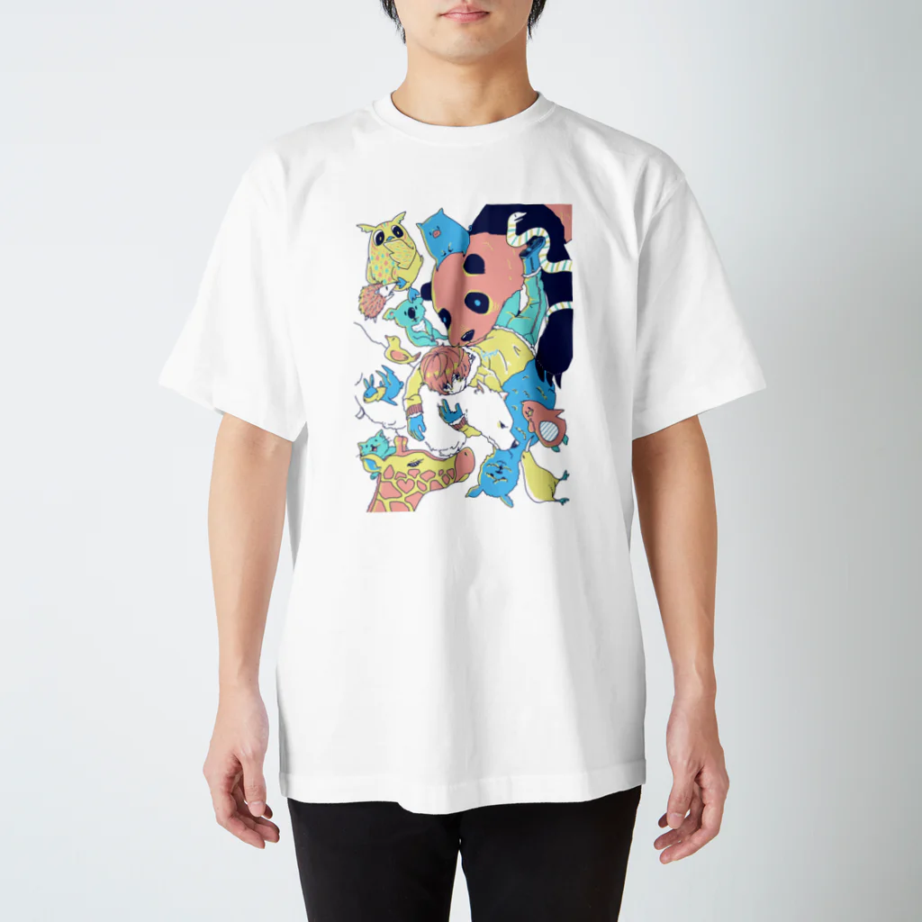 猫吸(nekosui)のZOOっといっしょ Regular Fit T-Shirt