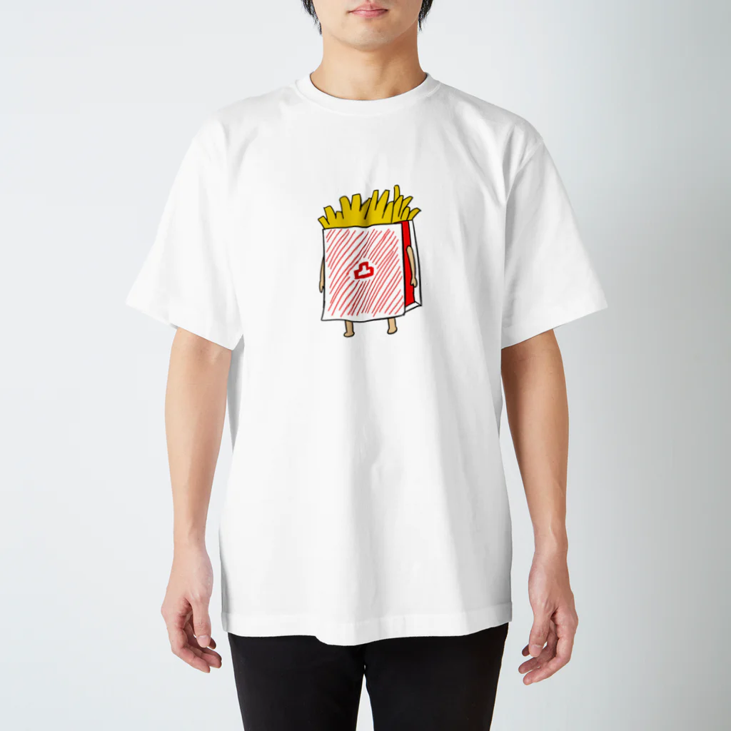 ハウス万手観音のふてぶてしいポテトTシャツ スタンダードTシャツ