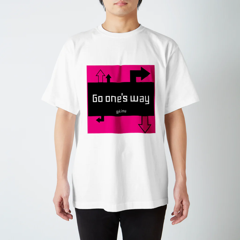 ゆるゆる生きる虎子のGo one’s way スタンダードTシャツ