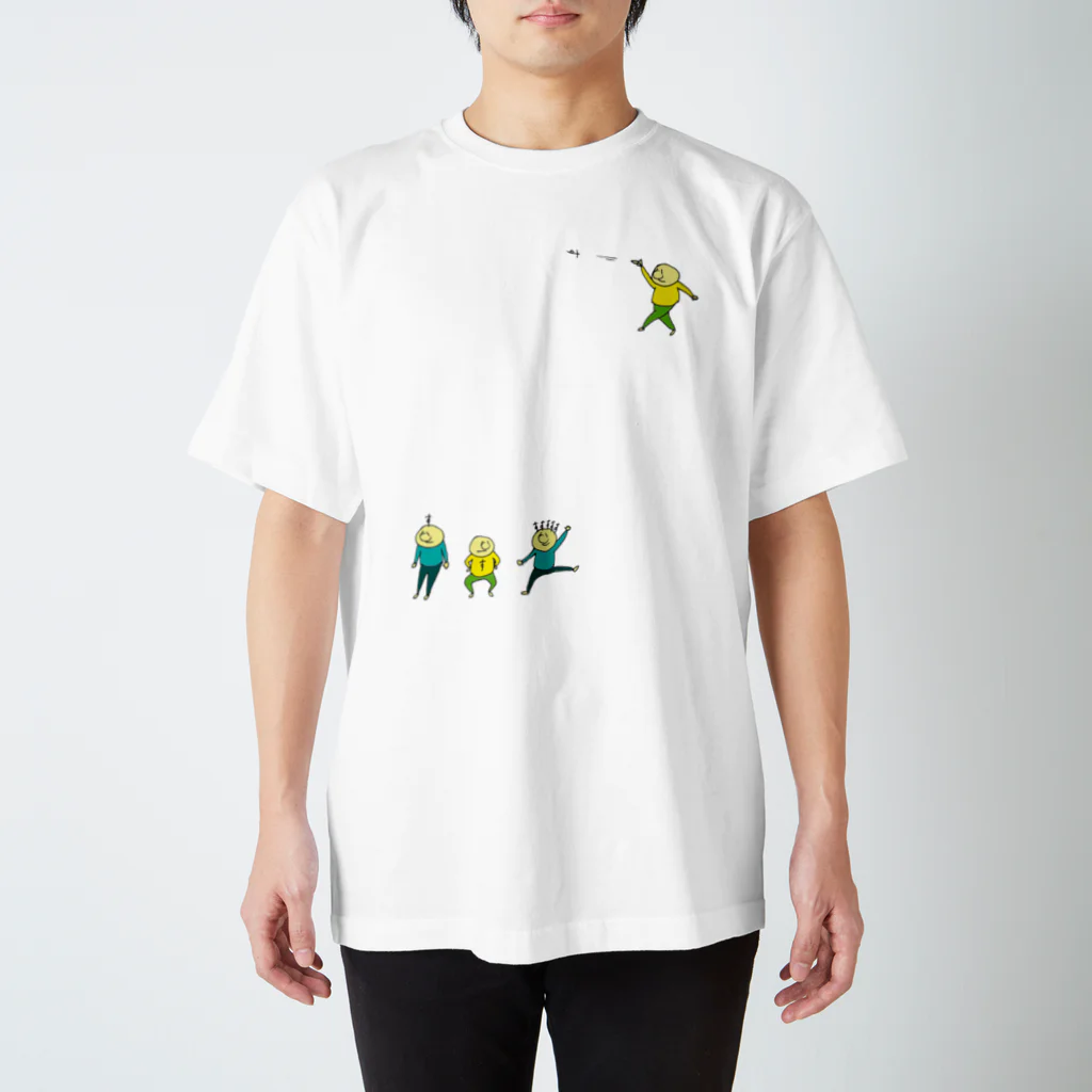 のたのあたまにす付いてるよ（カラー） スタンダードTシャツ