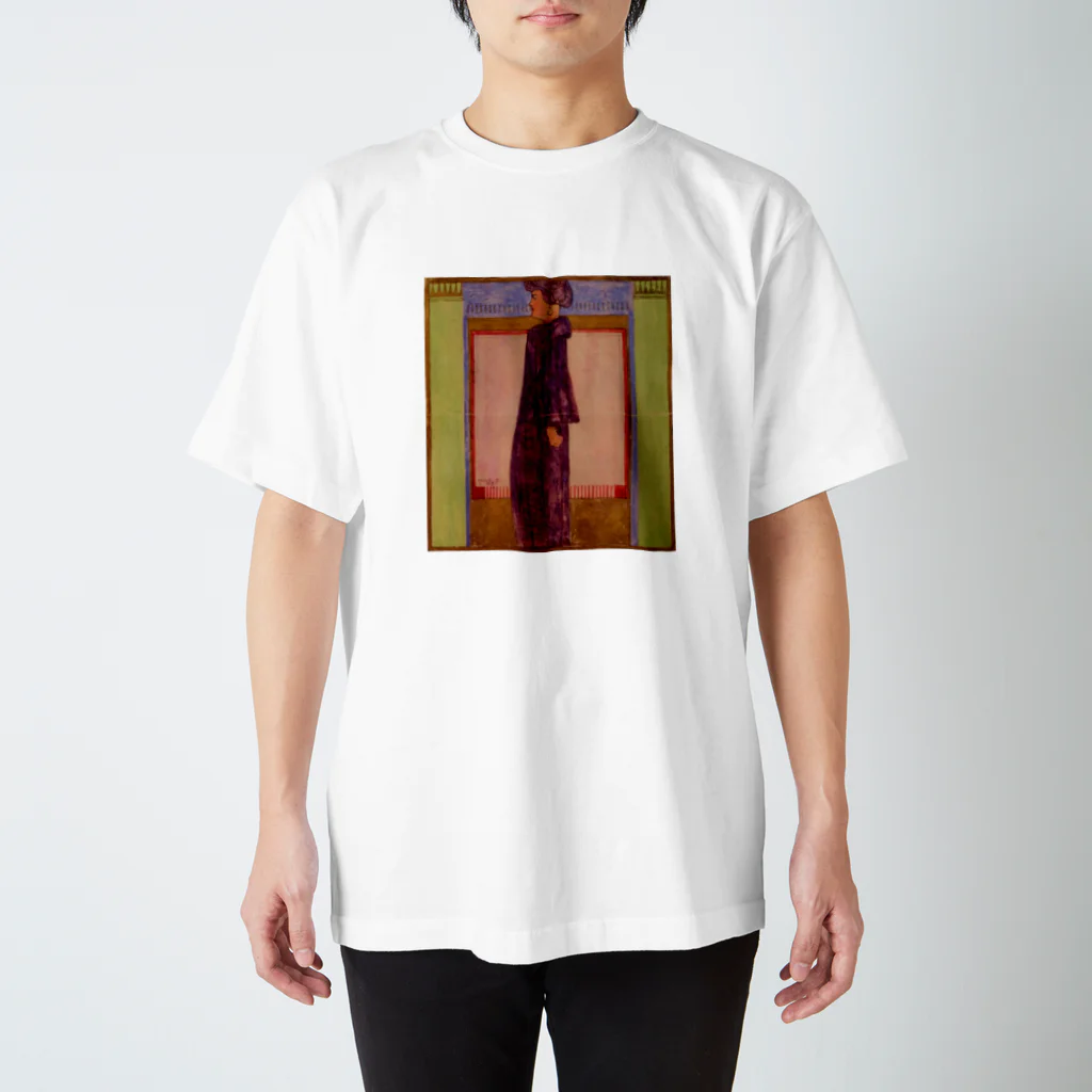 Art Baseのエゴン・シーレ / 1908 /Standing Woman / Egon Schiel スタンダードTシャツ