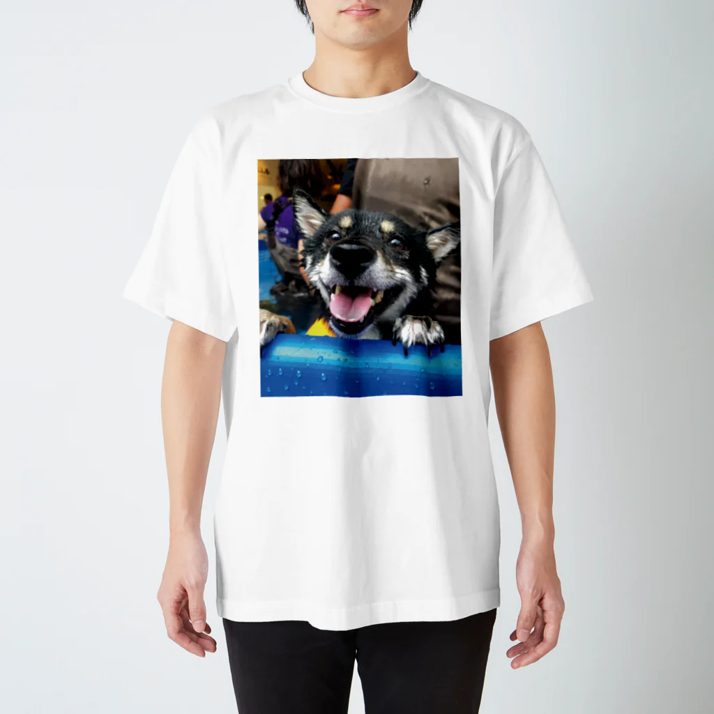 hilokiのShiba In The Pool  Regular Fit T-Shirt