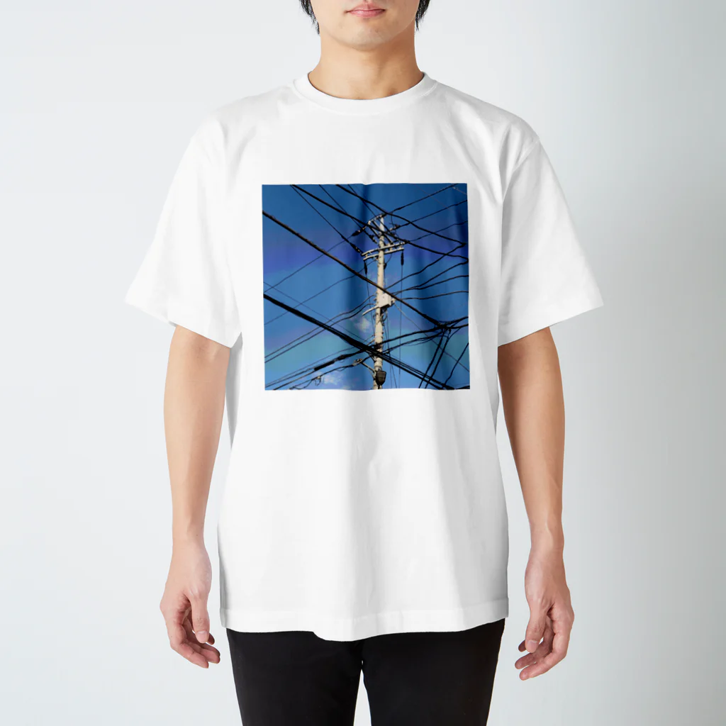 あにろりの電柱 4A Regular Fit T-Shirt